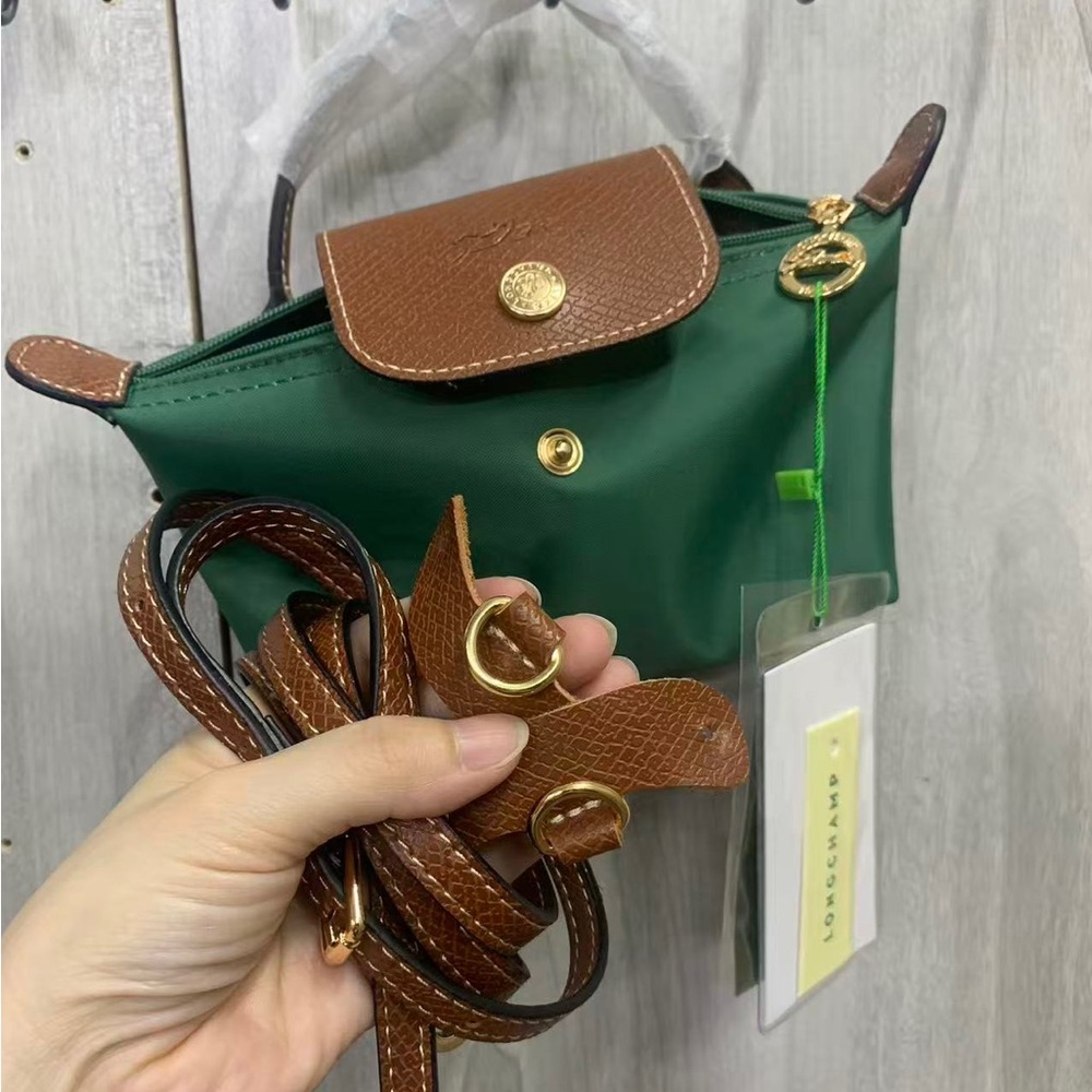 Green and Brown Crossbody Shoulder Bag